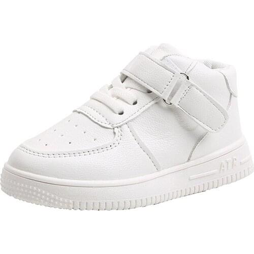 CNFSNJ 2020 autumn winter Canvas sneakers boys girls high help warm leather children casual sports for kids school shoes