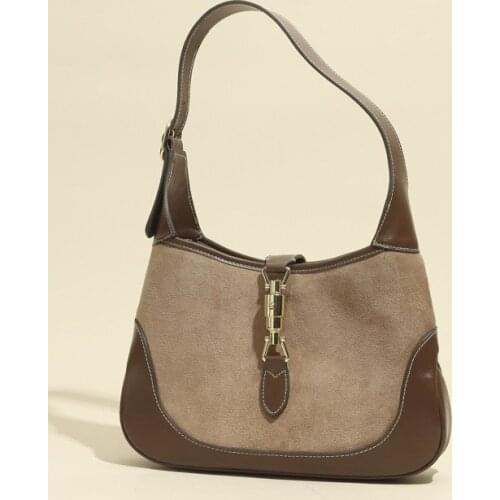 2021 New Design Small Square Leather Underarm Bag Exquisite Female Retro Handbag Bag Fashion One Shoulder Bag