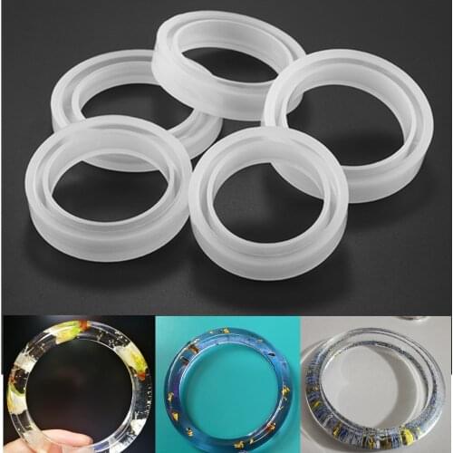 4 Sizes Bracelet Resin Epoxy Molds Casting Silicone UV Resin Mould Tools For DIY Jewelry Making Earrings Pendant Accessories Set