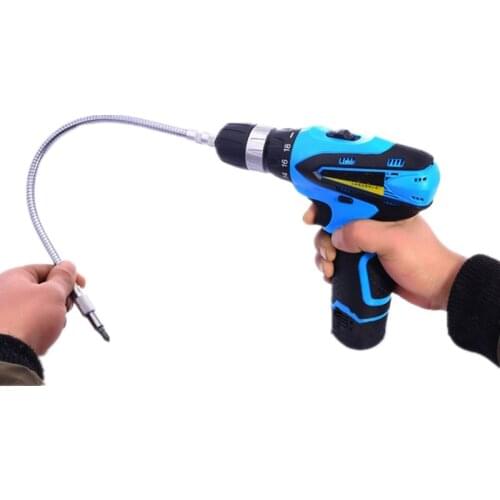 40/30/20/15Cm 1/4" Metal Hex Flex Flexible Hose Screwdriver Extension Bit Holder Adapter Connect To 6.35Mm Electric Drill Head