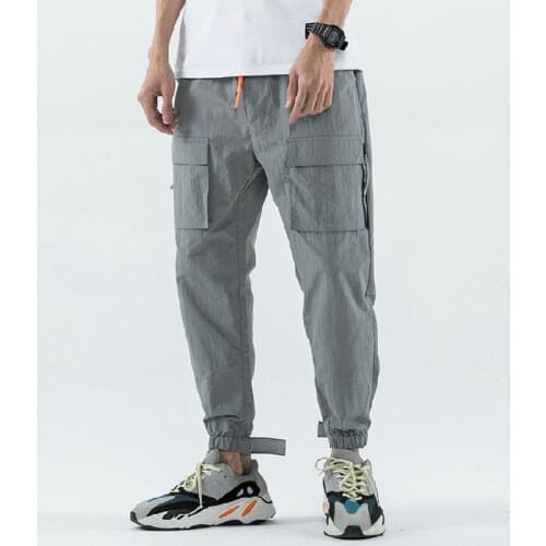 Nice Harajuku High Quality Mens Cargo Pants Long Casual Mens Pocket Military Hip Hop Streetwear Youth Jogging Workout Trousers