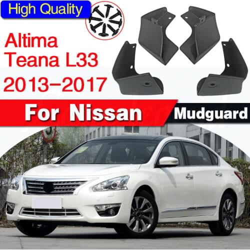 Set Molded Car Mud Flaps For 2013 2014 2015 2016 2017 Nissan Altima Teana L33 Sedan Splash Guards Mud Flap Mudguards Fender