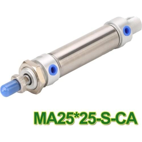 Factory price MA25*25-S-CA MA Series Stainless Steel Mini Cylinder / Double action 1.5MPa 1/8" PT ma 25-25 ma25x25 25-25