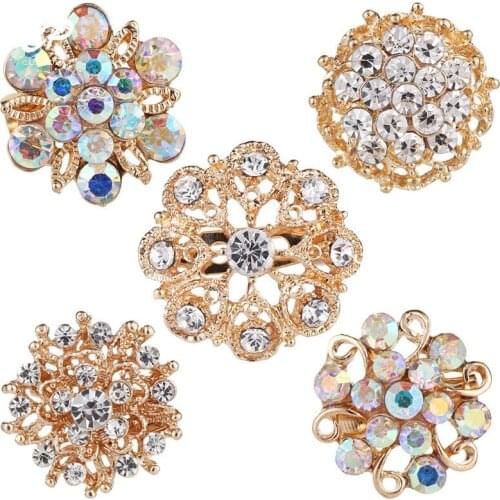 CUE PDLA Flower Brooches For Clothes