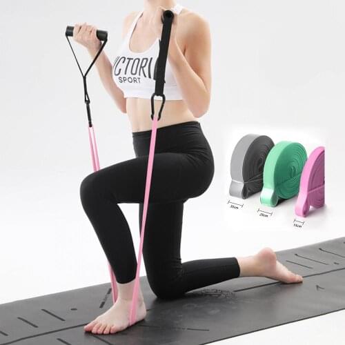 Resistance Bands Yoga Pull Rope Sport Bodybuilding Elastic Fitness Exercise Band For Home Workouts Strength Training Equipment