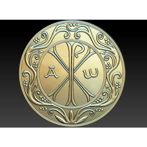 Round decor stl 3d model STL relief for cnc router 3d printer artcam aspire