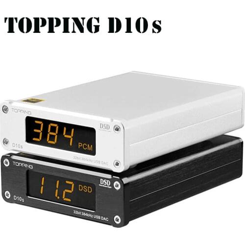 TOPPING D10S MINI USB DAC AMP CSS XMOS XU208 ES9038Q2M DSD256 PCM 384kHz Audio Amplifier Decoder D10 S