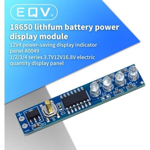 1S 2S 3S 4S Single 3.7V 18650 Lithium Battery Capacity Indicator Module Percent Power Level Tester LED display board