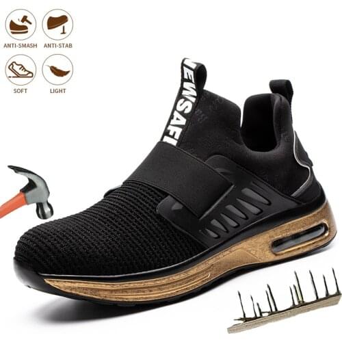 New Mens Fashion Work Safety Shoes Steel Toe Indestructible Sneakers Anti-puncture Comfortable Work Protection Insulation Boots