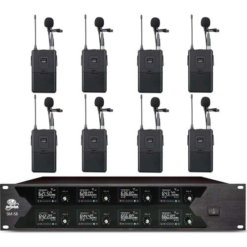 Professional wireless microphone series, UHF microphone, lavalier microphone, used for school performance outdoor family KTV