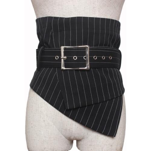New Women casual Wide Waist Belt metal Buckle Waistband Vintage Elastic Waist Belt slimming Corset Bandage Womens Waist Belts