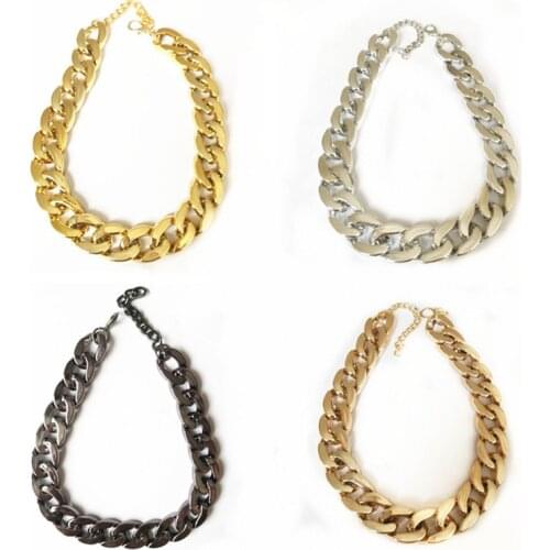 Cuban Link Thick Golden Chain Dog Cat Pets Safety Collar Dog Strong Training Dog Necklace for Large Dogs Bulldog Dropshipping