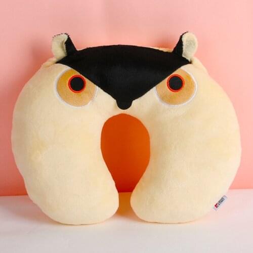 Cute Cartoon Neck Pillow Dog Bear PPCotton U-Shaped Pillow Airplane Car Travel Nap Relax Bedding Comfort Sleeping подушка