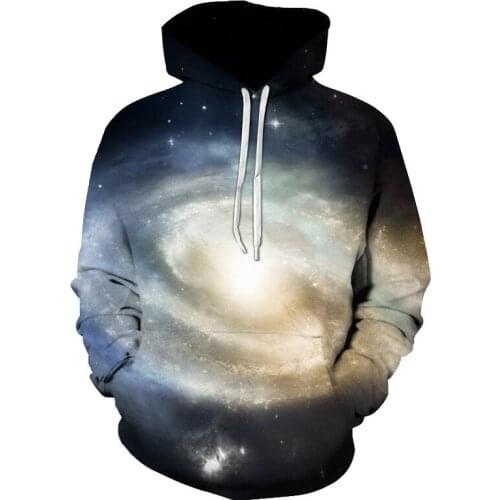 Spring 2019 thin 3D printed hoodie womens cartoon pullover long sleeve coat mens and womens casual sports hoodie