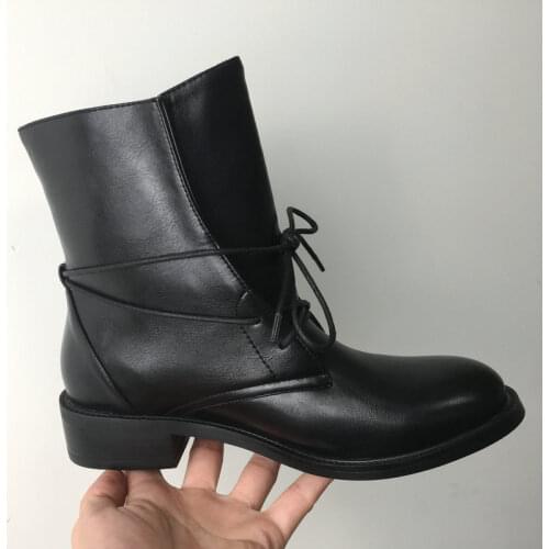 Vegan Leather Winter Ankle Boots for Women Warm Fur Boots Flat Heel Woman Boots Red Green Beige White Boots 2020