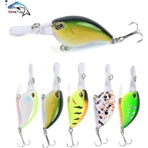 1Pcs Sinking Crankbait Fishing Wobblers 5.1g 6cm Artificial Crank Bait Bass Fishing Lure Pike Trolling Pesca Carp Fishing Tackle
