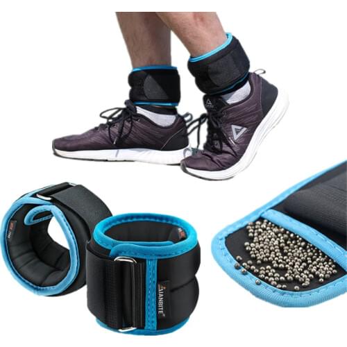 2pcs Wrist Ankle Weights Straps Filled Strength Training Running Exercise Workout Sports Gym Safety Sandbag Fitness Equipment