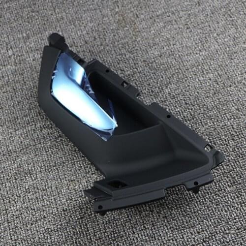 39856995 Front Left Black Door Handle Inside Interior Chrome Passenger For VOLVO XC60 2009 2010 2011 2012 2013