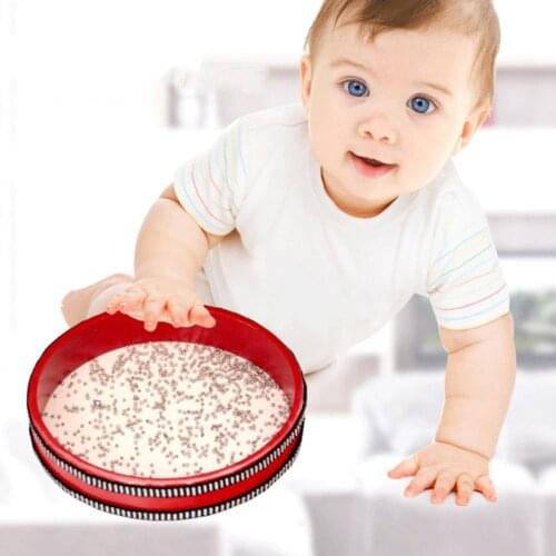 8/10Inch High Quality Ocean Wave Bead Hand Drum Kids Percussion Musical Instrument Toy Gentle Sea Sound Musical Instrument