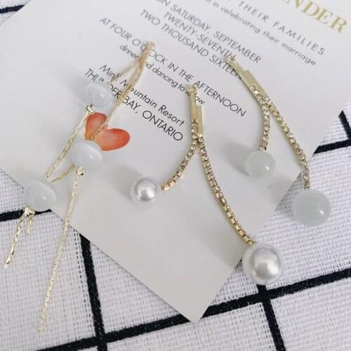 DIY jewelry accessories alloy pearl tassel pendant earrings jewelry accessories materials