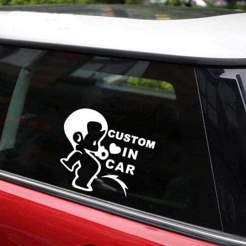 Car Sticker Car Baby Funny Car Sticker Car Sticker Vinyl Windshield Bumper Motorcycle Helmet Decal Auto Decoration