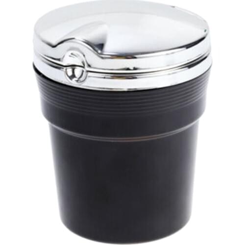 Car Ashtray With Led Light Cigarette Smoke Travel Remover Ashtray Car Smokeless Smoke Cup Holder Auto Accessories