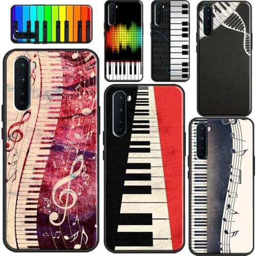 Music Piano Key Case For OnePlus 9 Pro 8 Pro Nord 7T 8T Cover For OPPO Realme 6 Pro 7 8 Pro GT C3 C11 C15