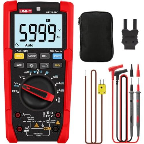 UNI-T UT15B PRO / UT17B PRO digital multimeter true RMS replaces Fluke F15B F17B VFC voltage and current tester