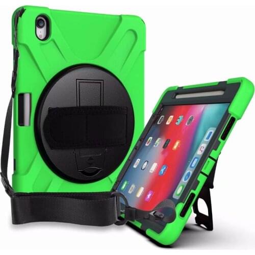 Kids Safe Case with Hand Strap & Neck Strap for ipad pro 11 2018 A1980 A2013 A1934 Tablet 360 Rotating Shockproof Armor cover