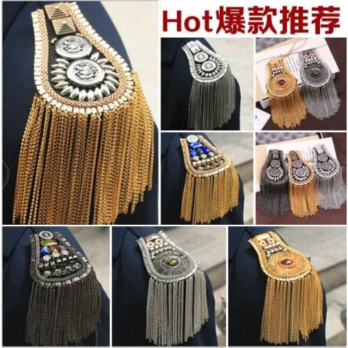 Metal tessel Embroidered parches bordados para ropa flores designer patches for jeans ,sew on crystal patches for clothes