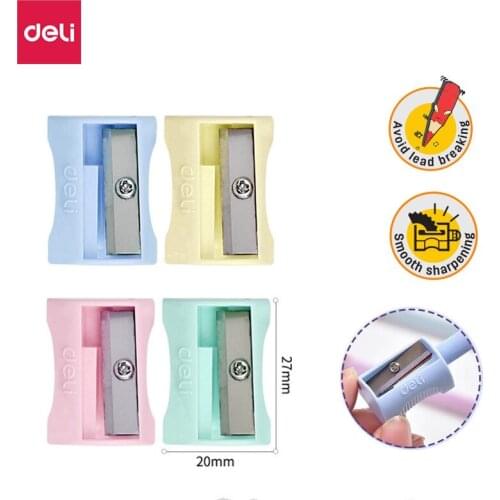 Deli Pencil sharpener 48PCS/Set cute sharpener knife smooth sharpening school accessories stationery pencil cutter 0531