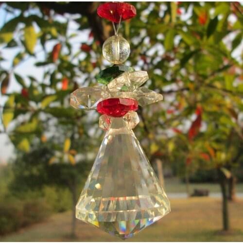 Garland Chakra Spectra 1 Rainbow Maker Suncatcher Cut K9 Crystal Pendulum Lamp Prisms Pendants 14CM M02275-2