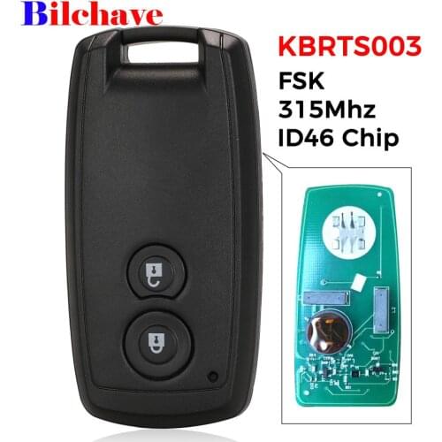 Bilchave 2 Buttons 315Mhz FSK ID46 Chip Remote Smart Car Key For Suzuki Swift SX4 Grand Vitara KBRTS003