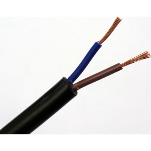 TRIUMPHCABLE/SHENGPAI Black High flexible 1/2M RVV 1.0 mm 2/3/4/5 cores strand copper power wire soft cables multi core cable