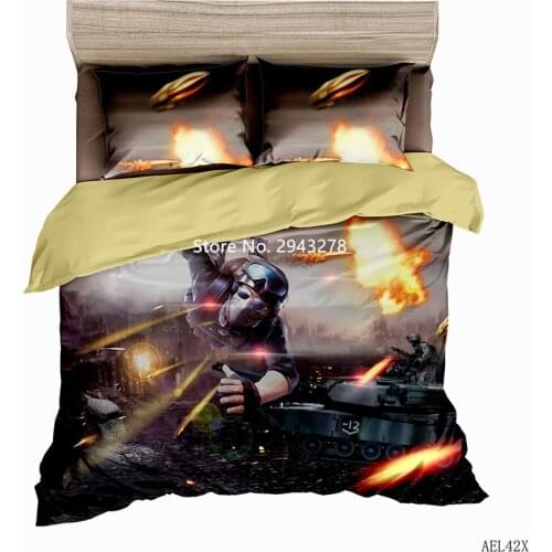 Popular Game Pattern 3D-printed Bedding Set Stylish Comfortable Duvet Covered Pillowcase Bed Home Textile Boy Bedroom Decor