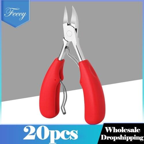 20Pcs Toe Nail Clippers Nail Correction Thick Nails Ingrown Toenails Nippers Cutters Dead Skin Dirt Remover Pedicure Care Tool