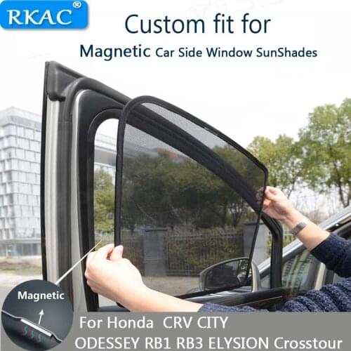 Magnetic Car Sun Shade Car Curtain Car Side Windows Sun Visor Shield For Honda CRV CITY ODESSEY RB1 RB3 ELYSION Crosstour