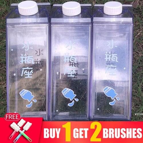 My 1000Ml Pattern Cute Water Bottle for Girl Biking Travel Portable Water Bottles Outdoor Plastic Kettle Leak Proof Drink Bottle