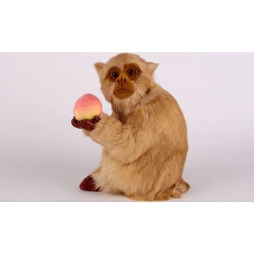 Simulation cute monkey 16x12x20cm model polyethylene&furs monkey model home decoration props ,model gift d484