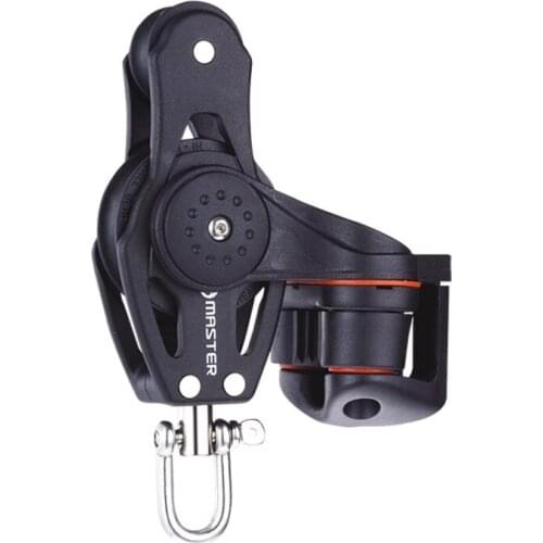 Marine Boat Yacht Sailboat Hardware 40mm 1 9/16 inch Single Fiddle Swivel Shackle Fairlead Cleat Block Master BB-0421F