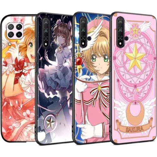 Card Captor Sakuras Anime Silicone Soft Cover For Huawei Nova 7i 7SE 6SE 5T 5i 5Z 5 4 4E 3 3i 3E 2 2i Pro Lite Phone Case