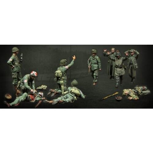 1/35 Resin Model Building Kit Figure US military airborne operations 10 figure