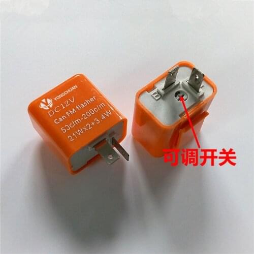 GrandEver 1pcs Adjustable LED Flasher Relay Turn Signal Blinker Indicator For Motorcycle Motorbike Accessories adjustable speed