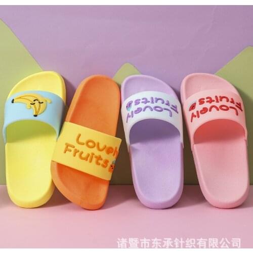 Childrens Slippers Parent-Child Slipper Girls Household Indoor Non-Slip Female Princess Baby Boy Child Male Home Wear-Resistant