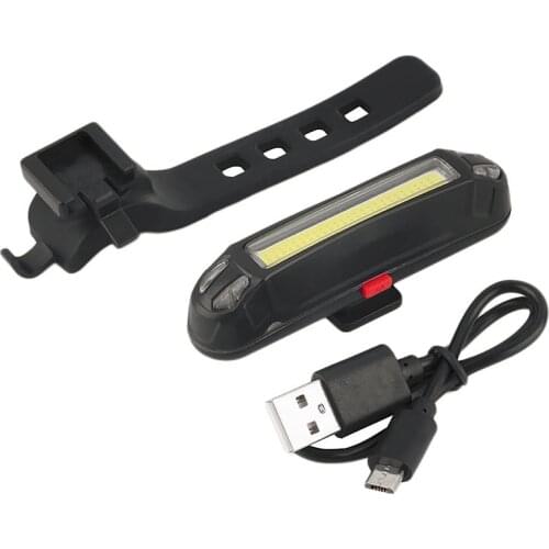USB Rechargeable Front Rear Bicycle Light Cycling Helmet Light Lamp Lithium Battery LED Bike Taillight Mount Bicycle Accessories