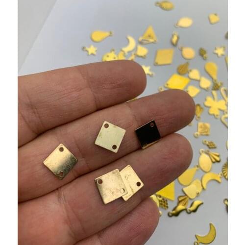 50 pcs Raw Brass mix Charms, Stamping Tags Findings. woman fashion rings. Earrings. Lady rings. woman jewellery