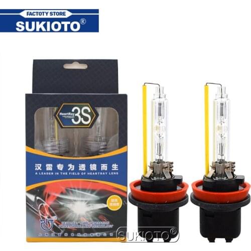 SUKIOTO Original 3S Generation Heartray Xenon Bulb H7 5500K H11 6500K H1 4500K Fast Bright 35W Car Light Xenon HID Bulb Lamp