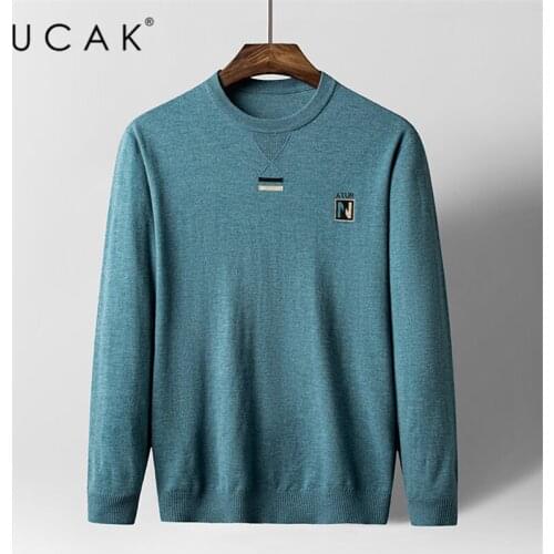 UCAK Brand O-Neck Sweaters MenS Clothing Winter New Arrival Winter Streetwear Sweater Men Clothes Pullover Pull Homme U1188