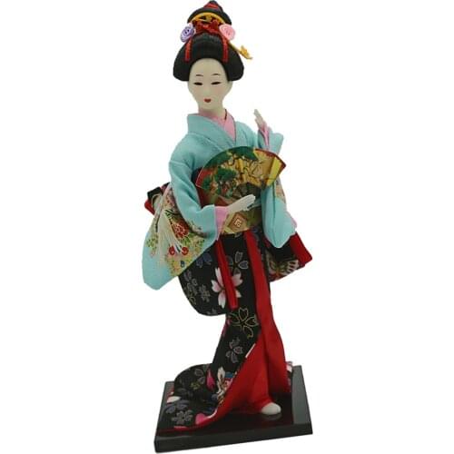 Japanese Kimono Geisha Kabuki Doll Asian Culture Craft Doll Models 30cm