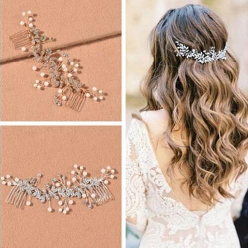 Trendy Hair Jewelry For Womens Delicate Crystal Rhinestone Handmade Headbands Bride Hair Band Romantic Wedding Hair Accessories